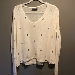 Wooden Ships Mini Anchor Crew Neck Sweater